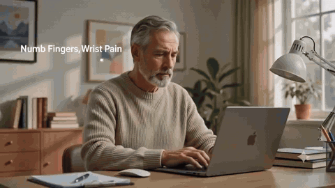 WristBro red light therapy wrist wrap demonstration